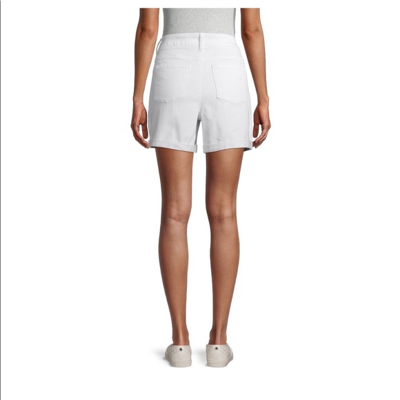 Time and Tru Womens Pull On Shorts Size 20 White Relaxed Fit New - Picture 6 of 6